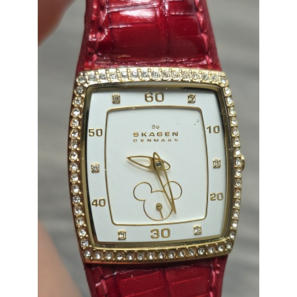 Vintage Minnie Mouse Disney Skagen Denmark Ladies Wristwatch